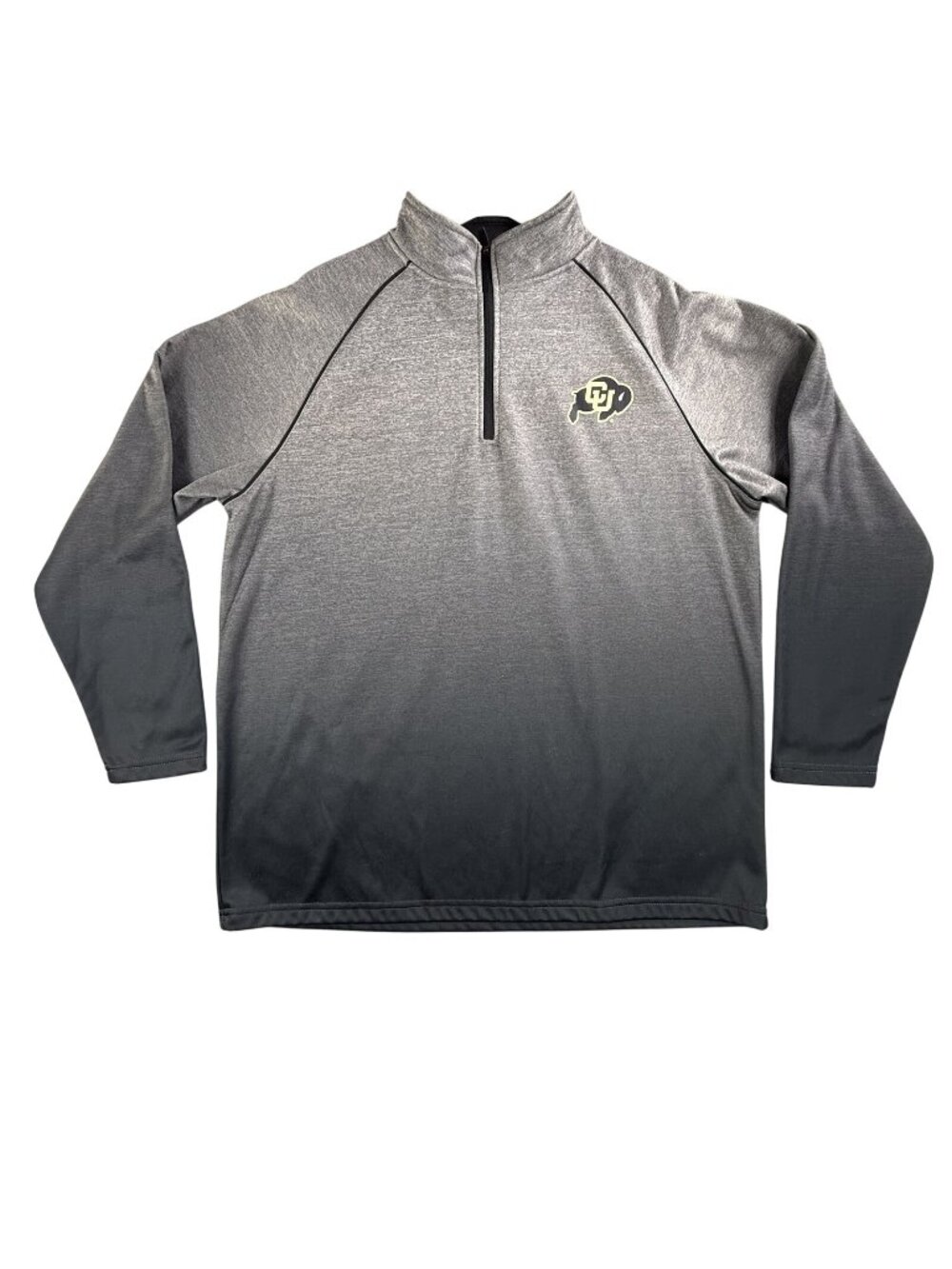 Colorado Buffaloes Jacket Mens XL Gray NCAA Football Colosseum 1/4 Zip Pullover